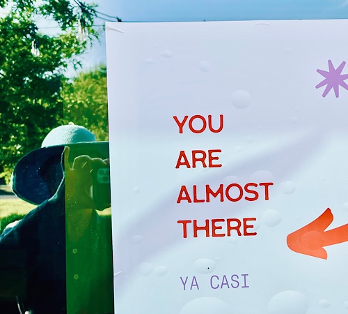 Sign in window , reads “you are almost there/ya casi”